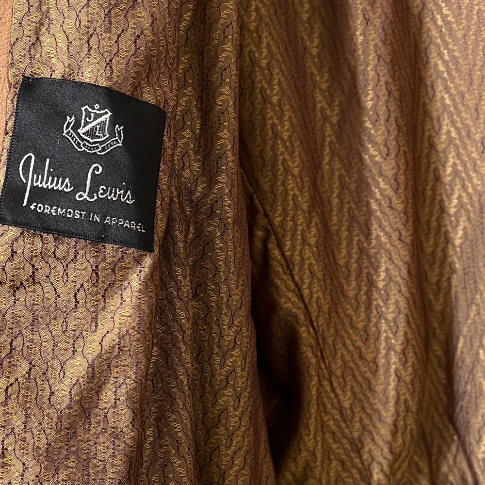 vintage Julius Lewis Men's Suede Bomber Jacket in Brown - Picture 7 of 8